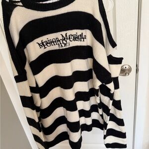 Black and White Striped Sweater